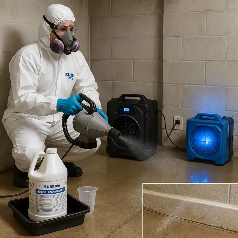 Sanitization and Odor Removal process in East Quincy, CA
